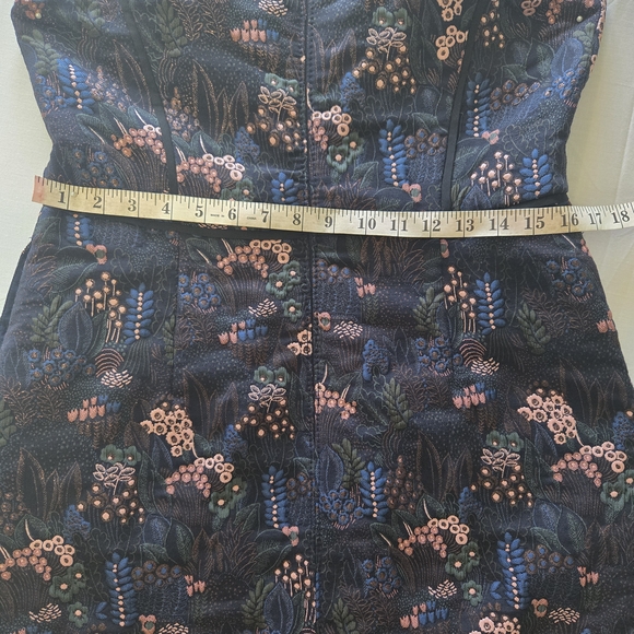 Ann Taylor Blue Sheath Dress with V-Neck for Wedding Guest - Picture 8 of 12